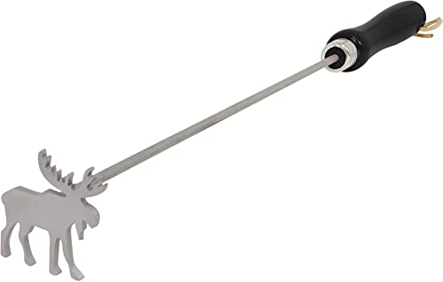 Hierro de marcado para parrilla diseño alce acero inoxidable miniatura 1