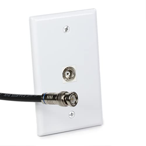 Bnc Cable, Black Rg6 Hd-Sdi And Sdi Cable (With Two Male Bnc Connections) - 75 Ohm, Professional Grade, Low Loss Cable - 12 Feet (12') #TOP5