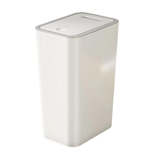 Cubo de basura compacto de 10 litros con apertura inteligente para baño y dormitorio 7