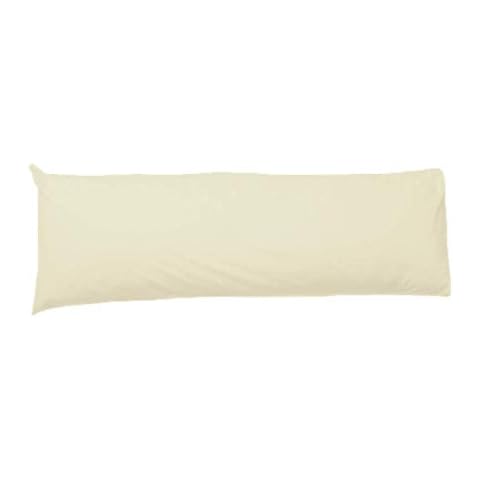 Comfy Nights Cream Polycotton Bolster Pillow Case Cover