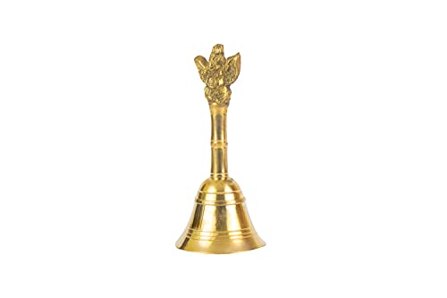 Image of Spillbox Traditional Brass Pooja Bell /Ghanti for Pooja /Worship for Temple Home - 5 inch inch Garuda