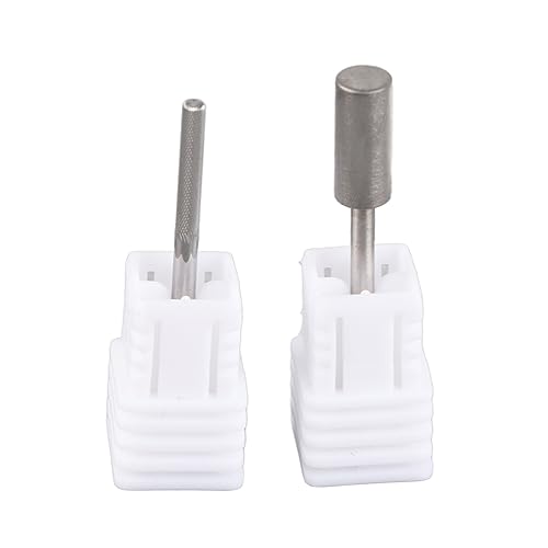 Puntas de taladro para uñas 2 piezas acero tungsteno miniatura 6