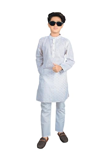 Image of Trendy and Stylish Printed Kids Kurta | Butik Designs for Fashionable Children