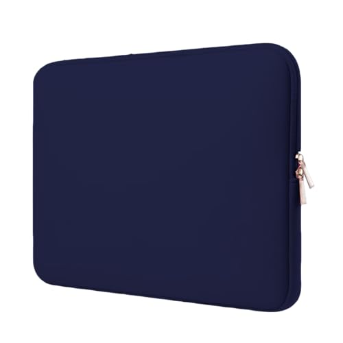 Case Capa Pasta Estojo Maleta Notebook Macbook Ultrabook Neoprene 15.6/14/13.3/12/11 (Azul Marinho, 14.1'' - 36cm x 25cm)