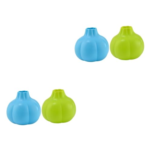 TOPBATHY 4 Pièces Éplucheur D'ail Éplucheurs D'ail En Silicone Enlèvement De La Peau De L'ail Éplucheur à Rouleaux D'ail Légumes Ail Pelé Peler L'ail Outil Rabot Gel De Silice
