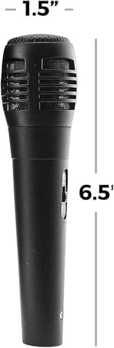 Image of Hybite Dynamic Microphone Karaoke with Wire Mike unidirectional Vocal Wired Dynamic Cardioid Microphone Wire for Solo Vocals & Karaoke Singing with 2 Meter Cable- Black Mic