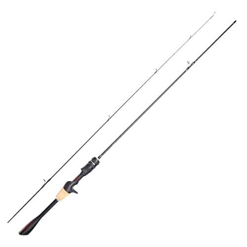 釣り竿 コンパクト ルアーロッド 投げ 竿 炭素釣竿 釣り道具 オール水用汎用ロッド 釣竿 初心者 海 淡水 堤防 振り出し竿 fishing rod 1.53/1.68/1.8m ?竿 シーバスロッド (レッド/ガンハンドル,1.8M)