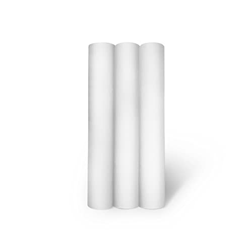 3 Rollos Papel Camilla Crepado Blanco 59 cm x 70 metros | Papel Camilla Masaje Textura Lisa
