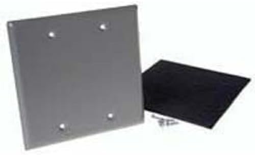 Replacement for Bell Weatherproof 5175-5 Gray Aluminum 2 Gang Blank Cover 1896406