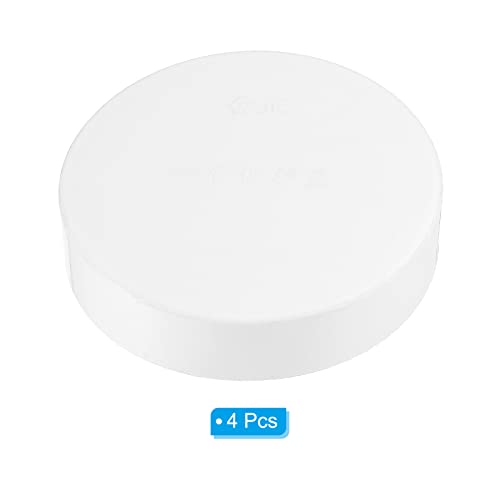 PATIKIL PVC Pipe End Cap Fitting 3.5"/89mm ID, 4 Pack Furniture Grade Plug Coupling Socket for DIY Garden - Image 3