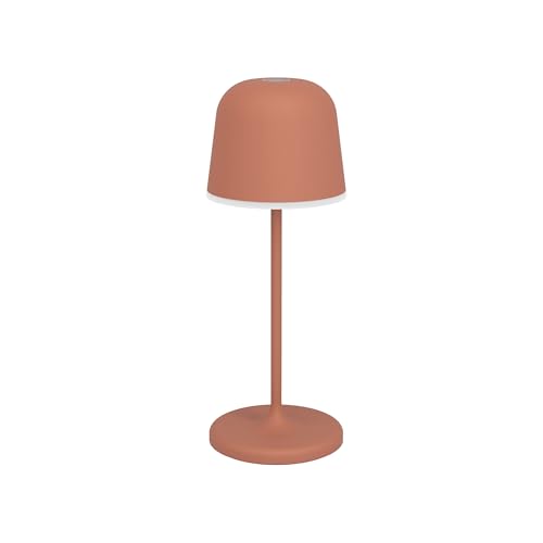 Eglo Lampe de table extérieure LED sans fil Mannera-S, luminaire à poser rechargeable tactile, à intensité variable, avec piquet de terre, aluminium, acier...