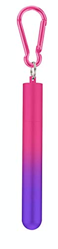 Flyby Portable Reusable Drinking Straws Pinkish Color Purple Ultimate Straw