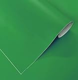 VINILO ADHESIVO MATE Colores Para Muebles Cocina Paredes Ventanas Manualidades Papel Adhesivo Decorativo (Verde Croma, 30x120 cm)