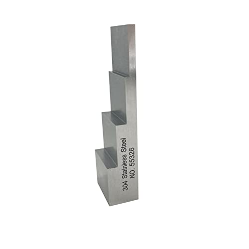Bloque de calibración de 4 pasos 3mm 5mm 10mm 15mm para medidor ultrasónico de espesor en acero inoxidable 304 miniatura 2