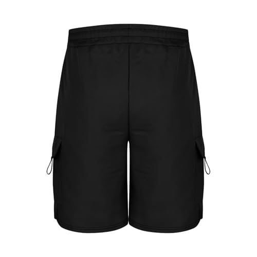 Image of Men's Cargo Shorts Casual Lightweight Quick Dry Outdoor Hiking Short Drawstring Loose Fit Cargo Shorts Multi-Pocket