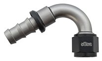 Setrab 22-AN08PL08-120 SUSA AN Push Lock Hose End AN08-08, 120 Degree Angle