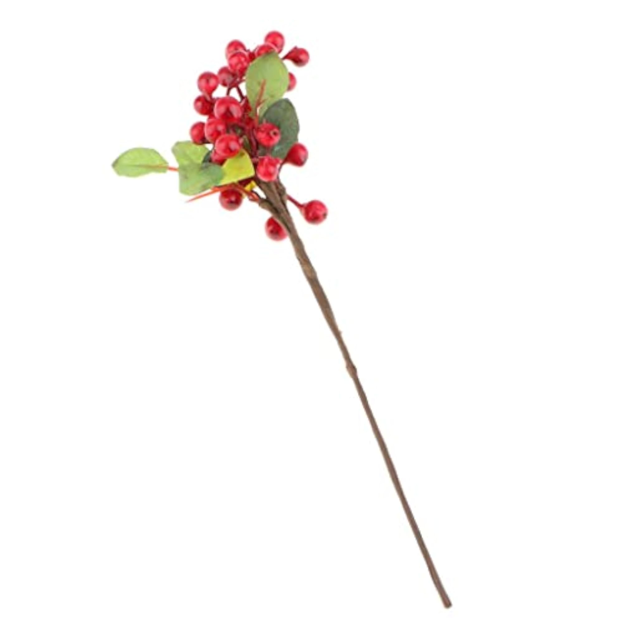 Artificial Fake Plant Fruit Berries Branches Home Cafe Decor Red