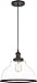 Quoizel LEOC1512OZ Leo Glass Mini Pendant Ceiling Light, 1-Light 100 Watt, Old Bronze