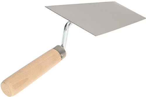 KOTARBAU® Edelstahl Trapezkelle 160 mm x 71 mm Maurerkelle mit Holzgriff Stukkateurkelle Putzkelle Stukkateurspachtel unabdingbar für Mauererarbeiten