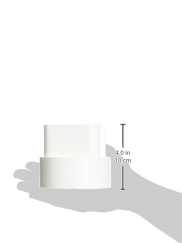 Genova, 2\" x 3\" x 4\" Products S45234 Styrene Downspout Adapter, White - Thumbnail 3