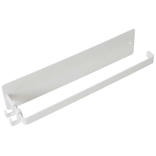 ONEDONE ペーパータオルホルダー マグネット キッチンペーパーホルダー 台所 冷蔵庫 浴室 壁面収納 磁気ペーパーホルダー タオル掛け ラック (白)