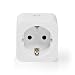 Produktbild Nedis SmartLife Smart Stecker - Zigbee 3.0 - Leistungsmesser - 3680 W - Hybrid (CEE 7/7) - 0-55 °C - Android/IOS - Weiss - 1 Stück