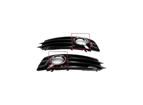 Grille de pare-chocs avant et cache-phares antibrouillard pour Audi A3 2009-2012