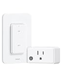 TREEWELL Remote Control Outlet Wireless Wall Switch, 200FT Long Range RF Remote Light Switch, Mini Electrical Outlet Plug, 15A/1875W High-Power for Lamps, Lights, Household Appliances, ETL Listed