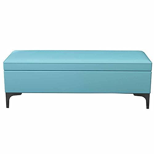 Tabouret de rangement multifonctionnel pliable en cuir 150 kg - 2