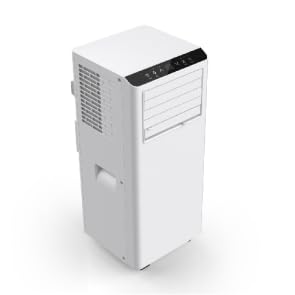 7000 BTU 3 en 1 Aire Acondicionado Portátil con Funciones de Refrigeración, Ventilación y Deshumidificación, 2 Velocidades de Ventilador, Temporizador de 24 Horas, Control Remoto y Pantalla LED