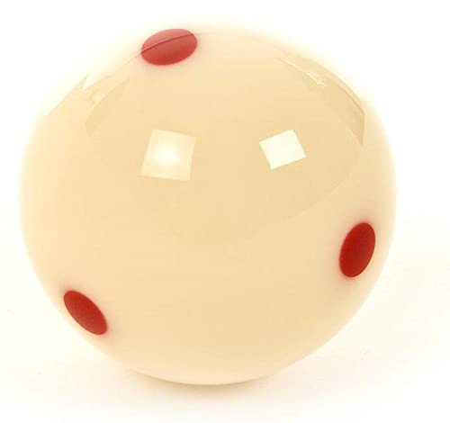 KBA Snooker American Pool Practice Dotted Cue Ball for American Pool Tables- 57mm