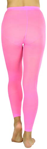 Image of ToBeInStyle Women's Opaque Ankle Long Nylon Footless Fun Tights Pantyhose