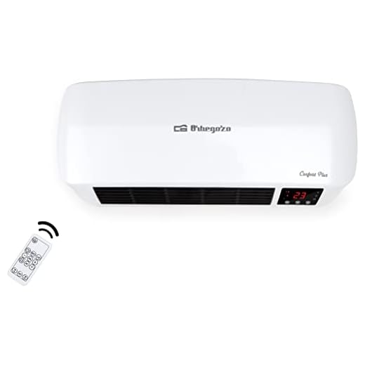 calefactor 4000w Orbegozo SP 6000 – Calefactor de baño Split programable con mando a distancia, 2000 W, 2 niveles de potencia y modo ventilador, Color Blanco