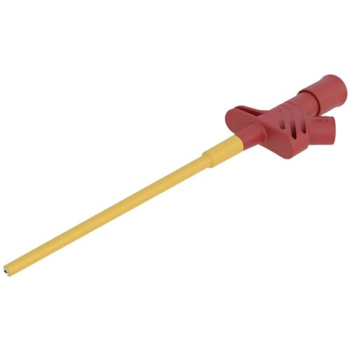 Image of SKS Hirschmann 972306101 KLEPS 2600 Safety Grip Clamp Plug Connection 4 mm CAT II Red