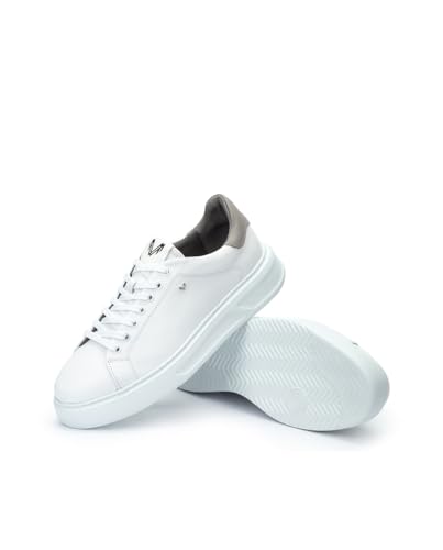 Martinelli Para Hombre. 1736-2911P Zapatillas De Piel Sullivan Blanco (44), Plano, Cordones, Casual - 5