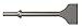 910-2 .401 Shank 2" Width Flat Chisel, 7" Length
