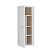 FORTE NET106 Schrank 70 180, Mehrzweckschrank Weiß, Staubsaugerschrank, Abstellraum, Drehtürenschrank, 2-türig mit Einlegeböden, 69 cm breit x 179 cm hoch x 35 cm tief