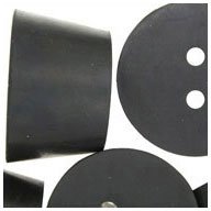 WidgetCo #7 Rubber Stoppers, Rubber Plugs, Tapered, Industrial Grade with 2 holes (Qty 250)