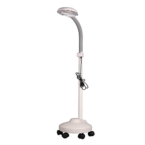 Loupe LED au sol lentille grossissante 3X et lampe debout flexible pour lecture