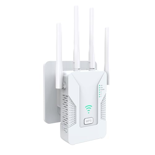U81 Ripetitore WiFi Potente per Casa, Amplificatore Segnale WiFi 300Mbps con 4...