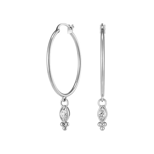 Boucles d'oreilles cristal marquise Olivia Burton en acier et perles