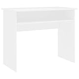 Mit einem Ablagefach vidaXL Schreibtisch Computertisch Kinderschreibtisch Jugendschreibtisch PC Tisch Kinder Arbeitstisch Bürotisch Weiß 90x50x74cm Spanplatte