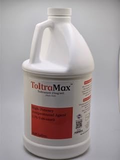 Toltrazuril 2.5% for Horses, Dogs, Cats (1/2 Gallon) ToltraMax