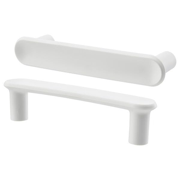Ikea KALLARP High-Gloss Light Grey-Blue Drawer Front with White Handle, 40x10 cm, 116 mm 3