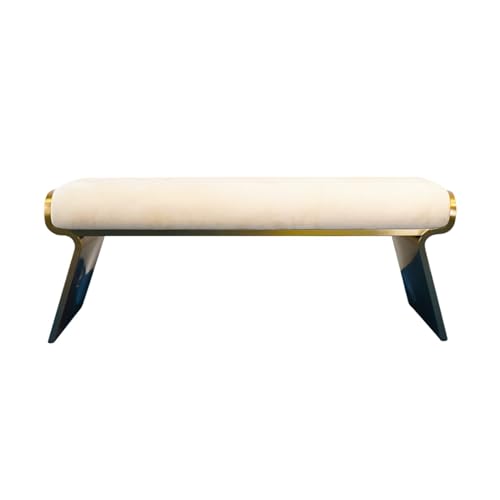 Foot Stool For Bed Bed Stool, Modern Upholstered Bed End Bench For Bedroom, Footstool Seat By Window, Shoe Changing Stool for Entrance Living Room Bed Step Stools For High Beds(160*36*45cm)