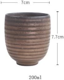 Tea Cup Ceramic Host Creative Japanese Water Retro Personal Stoneware Soaking Container(D)