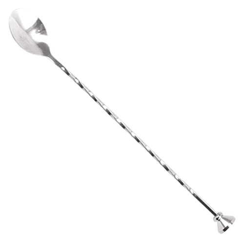 TOYANDONA Cuillère à Cocktail En Acier Inoxydable à Longue Poignée, Agitateur Multifonction Pour Bar, Cuillère à Mélanger Domestique, Accessoire Pour Boissons Et Cocktails