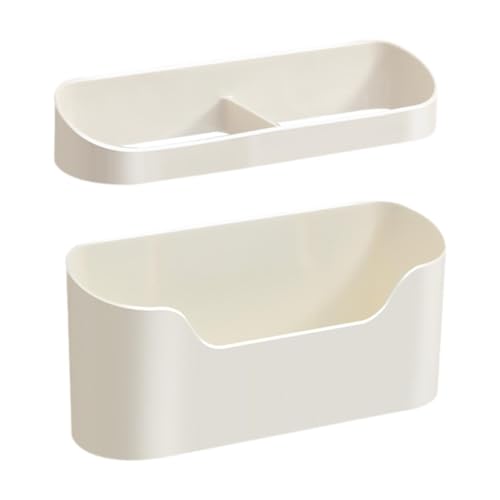 F Fiftyle Portaombrelli da Parete Regolabile, Montati a Parete per La Casa, in Plastica Interna, Bianco