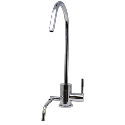 Dual Spout Alkaline Water Ionizer Faucet for Filtration System. Fits K8, SD501, JRII.. (Polished Chrome)