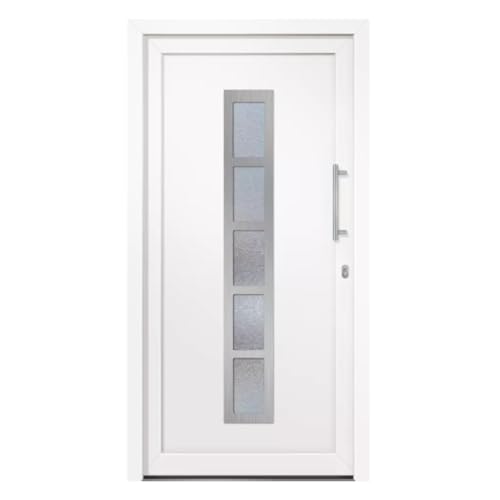 HORI Haustür Eingangstür Komplettset – Robuste Hauseingangstür mit moderner Optik, hoher...